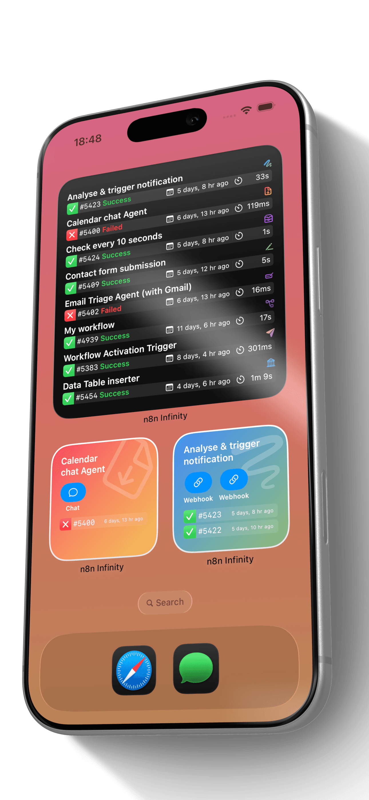 N8N Infinity Widgets